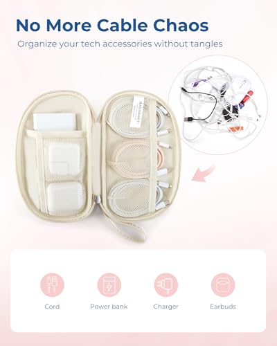 BAGSMART Electronics Organizer Travel Case for Cords Chargers - Image 4