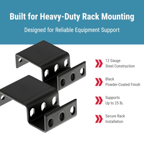 CablesAndKits 1RU Recessed Rack Adapter, 3 Inch Extension - Image 5