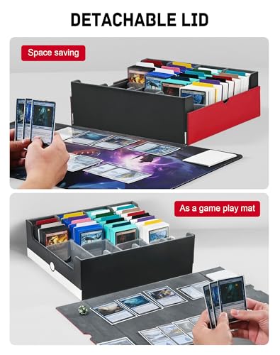 ZLCA Card Storage Box Holds 3200+, Deck Storage Case - Image 5