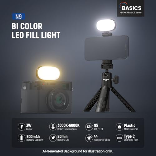 NEEWER Basics Portable Selfie Light, 3W Clip on Phone Small LED - Image 3