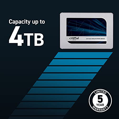 Crucial MX500 1TB 3D NAND SATA 2.5 Inch Internal SSD, up - Image 4