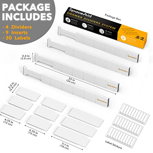 SpaceAid Bamboo Drawer Dividers with Inserts and Lab | All Products - Image 5