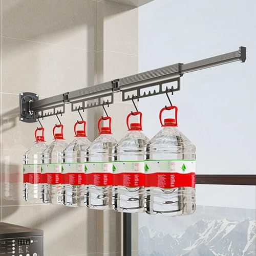 Clothes Drying Rack Wall Mounted Retractable Clothes - Image 6