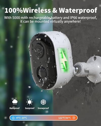 Security Cameras Wireless Outdoor, Battery Powered 2k Color Night - Image 3