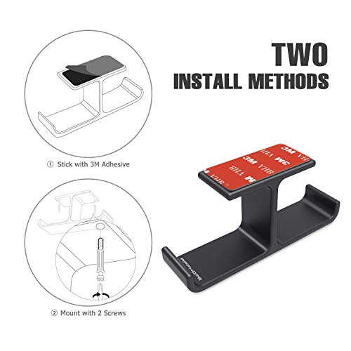 Dual Headphone Hanger Stand for Under Desk, Aluminum - Image 7