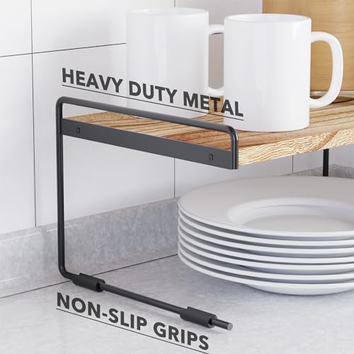 SpaceAid Cabinet Shelf Organizers 2 Pack, Kitchen Counter - Image 7