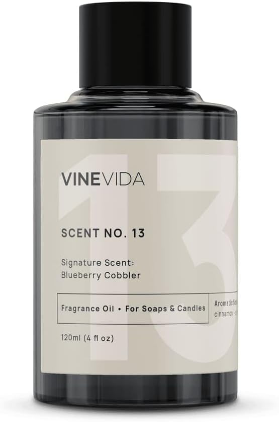 VINEVIDA [4oz] Blueberry Cobbler Fragrance Oil for Candle Making and Soap Making - Premium Candle Scents for Soy Candles