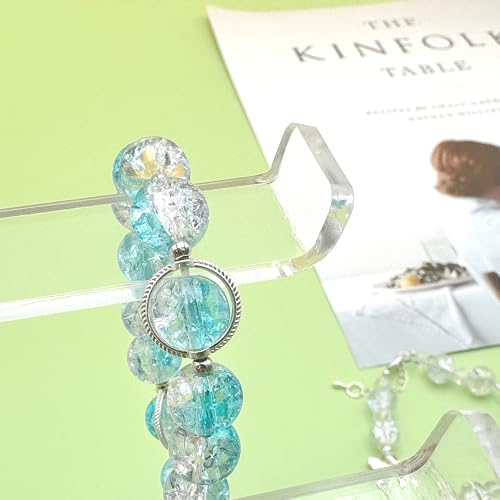 Bracelet Holder Organizer, 2 Tier Acrylic Bracelet Display Stand - Image 4