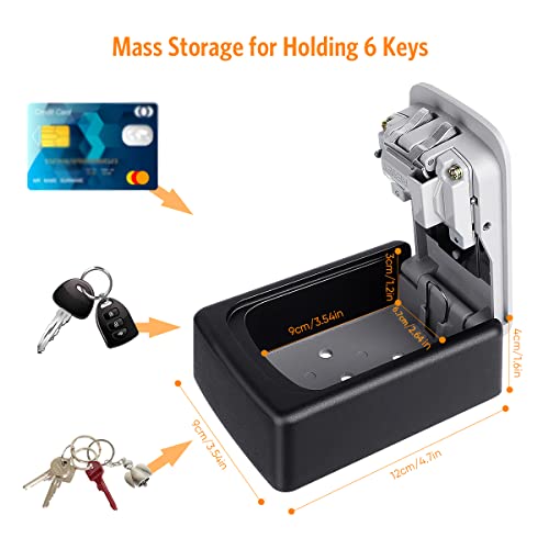 Key Lock Box Wall Mounted, Fayleeko 4 Digit Combination - Image 3