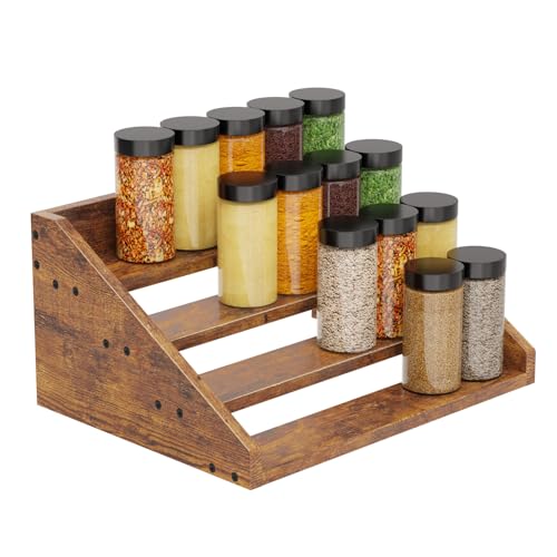 4 Tier Wood Spice Rack Organizer for Cabinet, Super - Image 2