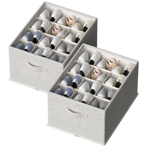FHSQX 2 Pack Shoe Organizer for Closet,Foldable Shoe | All Products - Image 2