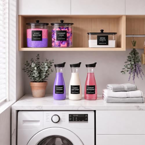 6 Pack Laundry Pods Containers & Dryer Sheet Holder & - Image 3