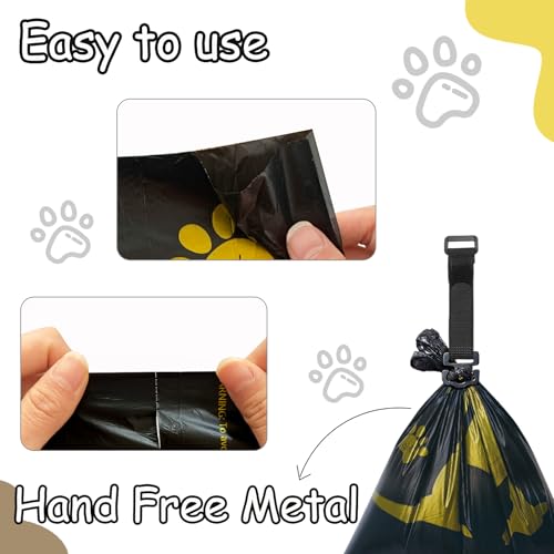 Metal Dog Poop Bag Holder 2-Pack w/Leash Clip|Durable | Pet Essentials - Image 6