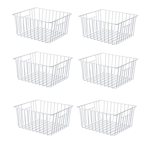 Freezer Organizer Bin, Kitchen Metal Wire Storage Basket - Image 2