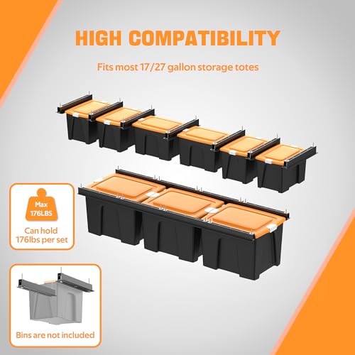 Ultrawall Overhead Garage Storage Racks for Bins, Ceiling Storage - Image 6