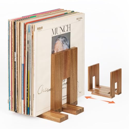 Adjustable Vinyl Record Holder to Keep Records Upright, Holds - Image 2