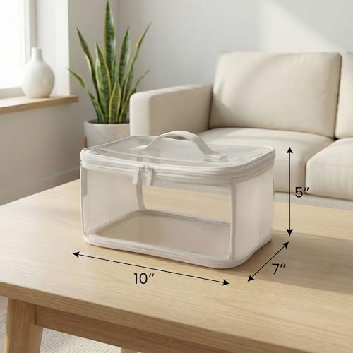 holay 4 Pack Clear Toy Storage Bags with Zipper & Handle - Image 4