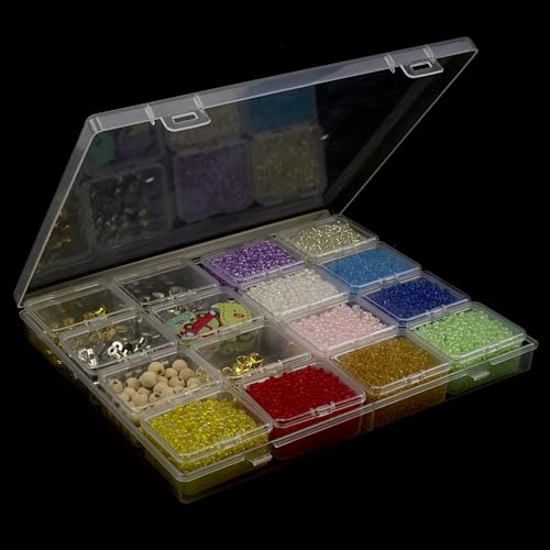ZIIYAN Bead Storage Containers - 64 Clear Plastic Bead - Image 5