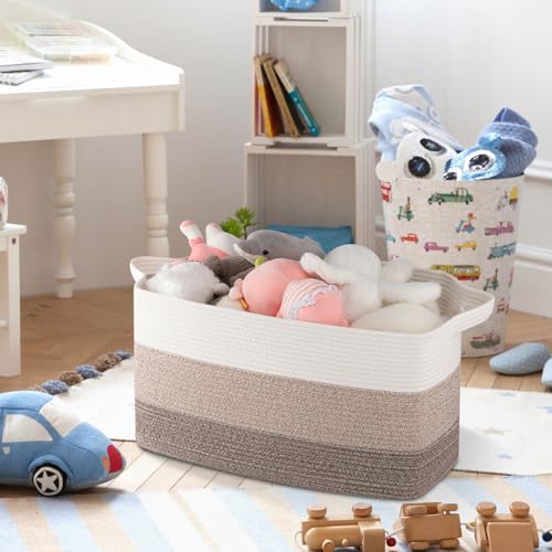 OIAHOMY Large Blanket Basket, 65L Cotton Rope Woven | All Products - Image 6