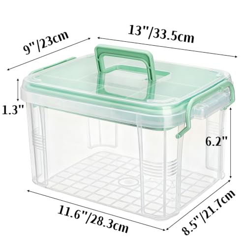 Goaste 15QT Clear Medicine Organizer Box with Handle - Image 3