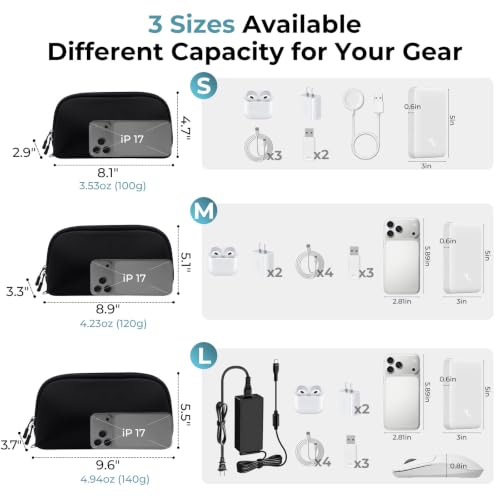 FYY Travel Cable Organizer - 8 Compartments, Lightweight - Image 4
