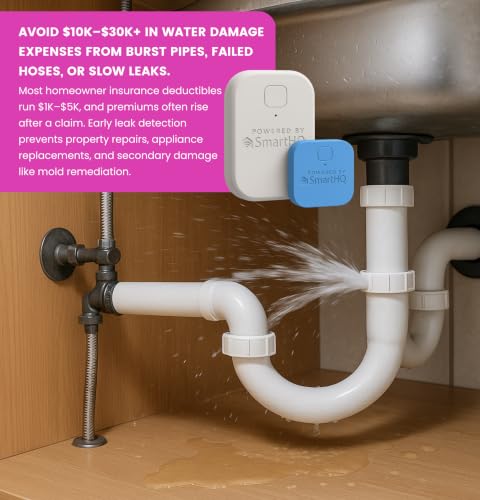 SmartHQ™ WiFi Water Leak Detector, Personal Security Water Leak - Image 4