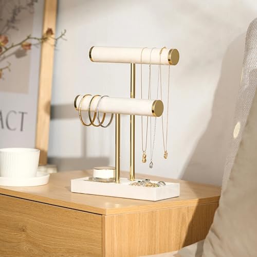 bussdis 2 Tier Bracelet Holder Display, Necklace Holder Organizer - Image 5