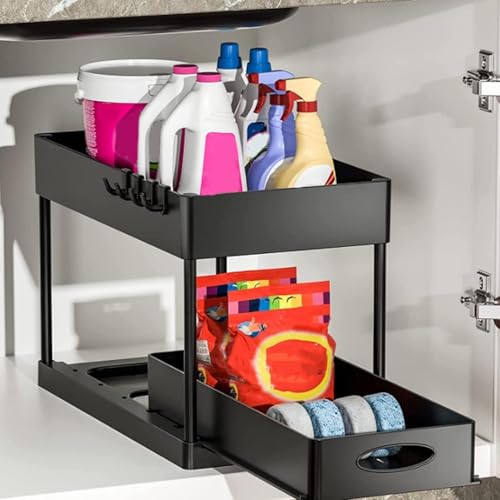 Under Sink Organizer with 2 Sliding Drawers, Bathroom Organizer - Image 2
