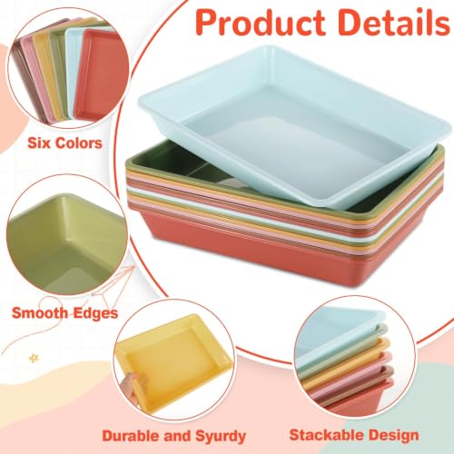 12 Pcs Letter Size Flat Storage Tray (Retro) - Image 4