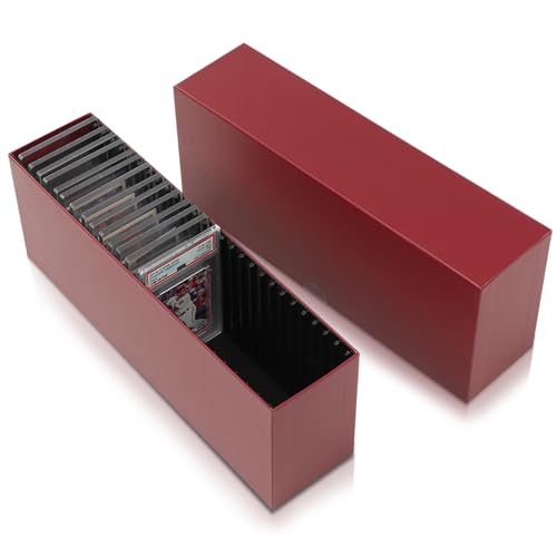 GRAND ORANGE Slotted Graded Card Boxes Hold 26 PSA Graded Cards - Image 2