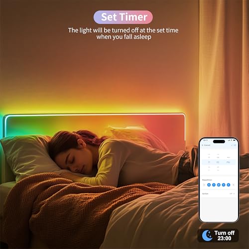 PAUTIX RGB Smart IC COB LED Strip Lights,Work with Alexa/Google - Image 6
