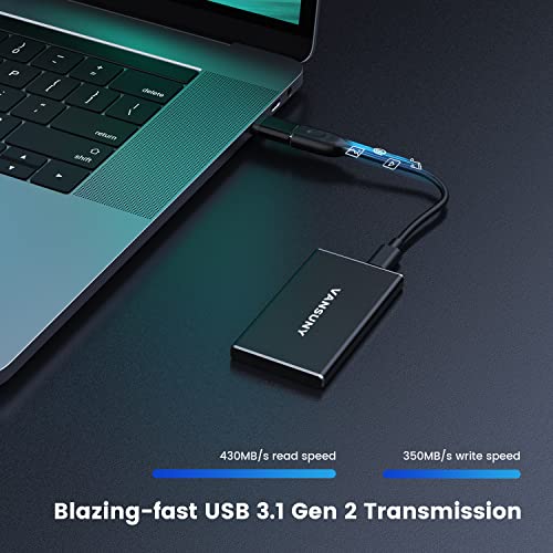 Vansuny 250GB Portable External SSD, USB 3.1 Gen2 430MB/s - Image 3