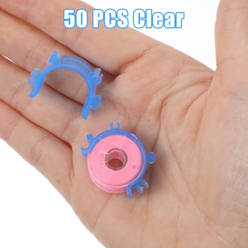 Guduling 50pcs Sewing Bobbin Clips, Blue Bobbin Clamps Plastic - Image 7