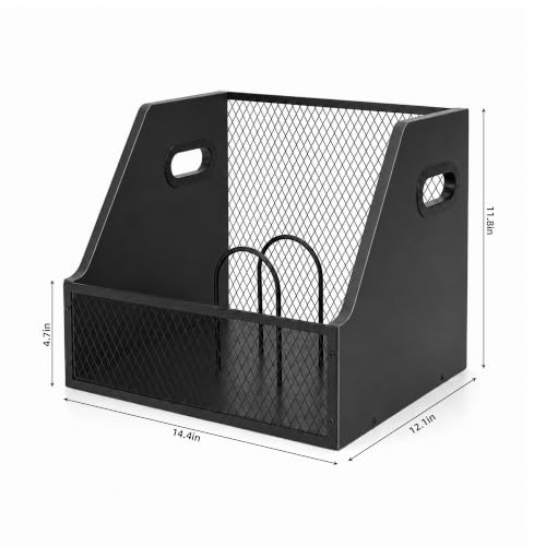 Vinyl Record Storage Crate for 60+ Records, Wooden Record Holder - Image 4