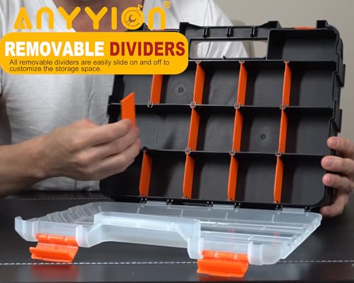 Anyyion Small Parts Organizer, 34-Compartments Double Side parts - Image 5