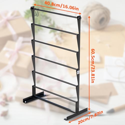Alyoen 6 Tier Ribbon Organizer, Metal Ribbon Holder - Image 4