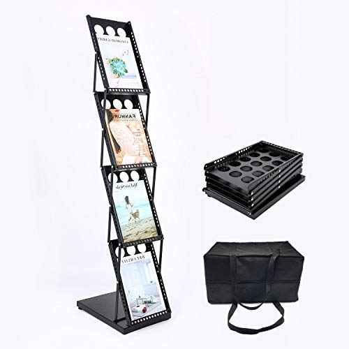 Polmart Portable Floor Display Rack for Magazines, Brochures & - Image 2