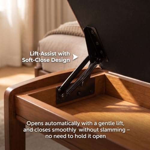 Solid Wood Shoe Rack Bench with Flip-Top Storage Padded - Image 6
