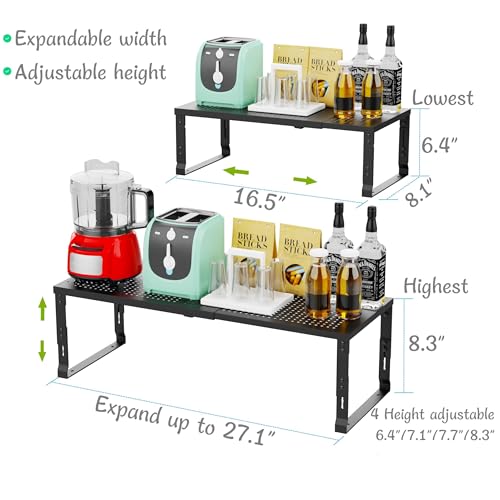 Jojocross Adjustable Expanable Stackable Spice Rack Shelf - Image 4