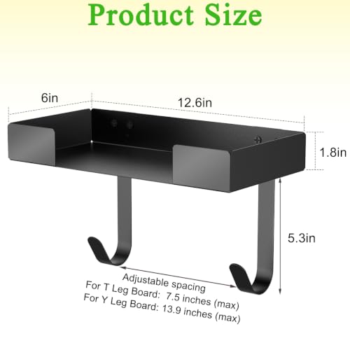 Ironing Board Hanger Wall Mount, Metal T&Y Shaped Iron - Image 3