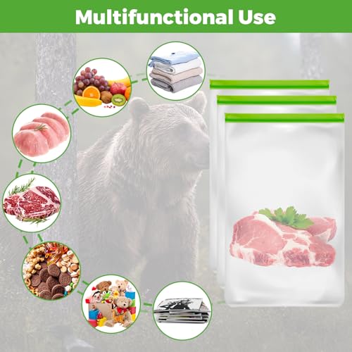 3 Pack Bear Bags for Food Backpacking, Odor Proof Bags - Image 7