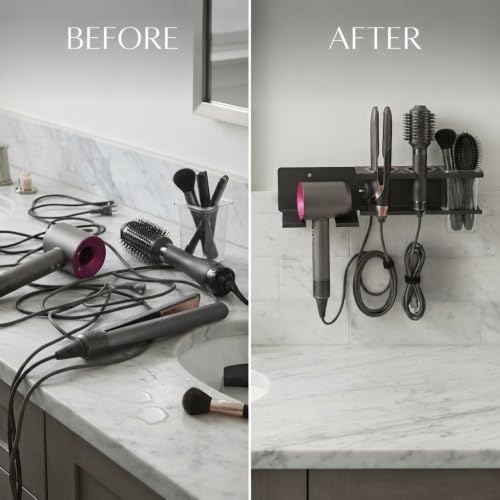 Hair Tool Organizer Wall Mount, Hot Tools Organizer - Image 5
