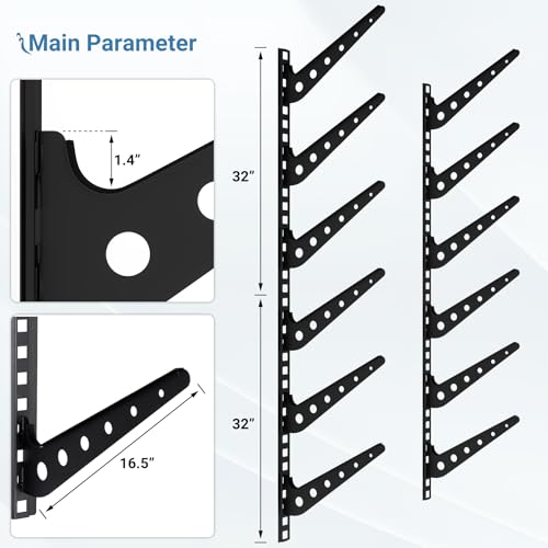 2/3/4/6 Board Horizontal Surfboard Rack - Image 3