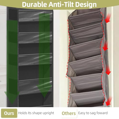 Over Door Organizer with 6 Extra Large Pockets 12 Side Pockets - Image 5