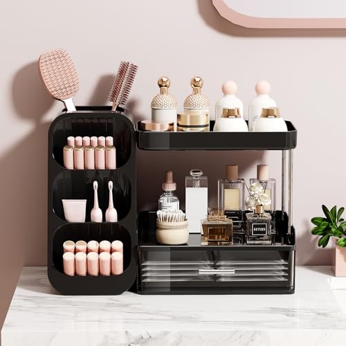 UFORU Makeup Organizer Countertop with Brush Holder for Vanity - Image 5