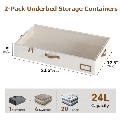Under Bed Storage, Under Bed Storage Containers Bins for Clothes - Image 3