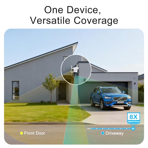 PTZ Outdoor Indoor Camera Wired 3 Lens, 32GB Local Storage - Image 3