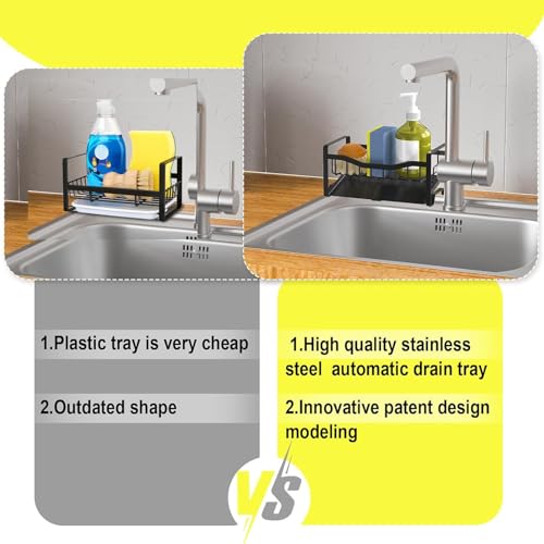Maifan Stainless Steel Kitchen Sink Caddy Organizer with Auto - Image 5