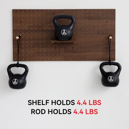 Wooden Pegboard Modular Display Organization Storage Wall Hooks - Image 6