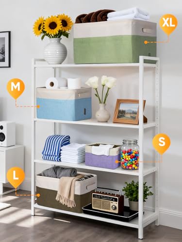 BALEINE 3 Pack Fabric Closet Storage Bins for Shelves - Image 6
